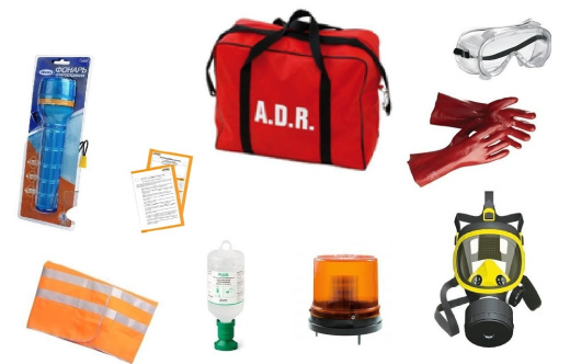 ADR комплект для опасных грузов, которым присвоен знак опасности № 6.1 (по ДОПОГ)